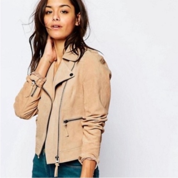 ASOS Jackets & Blazers - ASOS Suede Biker Jacket
